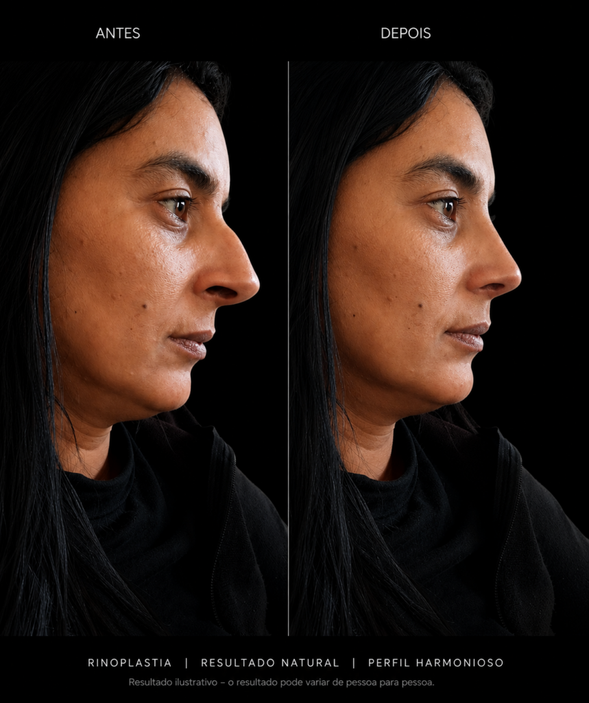 Pós-operatório de rinoplastia na AG Cirurgia da Face